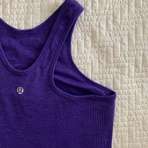 Purple lululemon work out tank